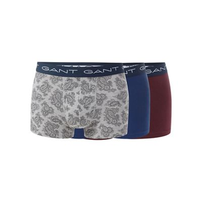 Three pack of cotton stretch trunks